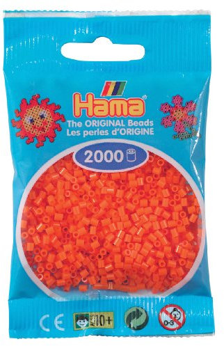 Hama Perlen 501-04 - Mini-Perlen, 2000 Stück orange