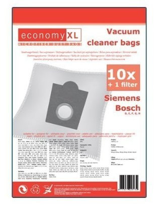 10 Staubsaugerbeutel kompatibel mit Bosch Pro Silence