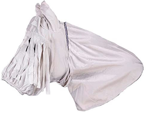 HB-Handel Hochwertiges Ekzemerdecken-Gesichtsteil braun oder grau alle Größen (grau, L)