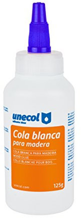 unecol – Colle Bouteille cánula) couleur blanc, blanc, 5128