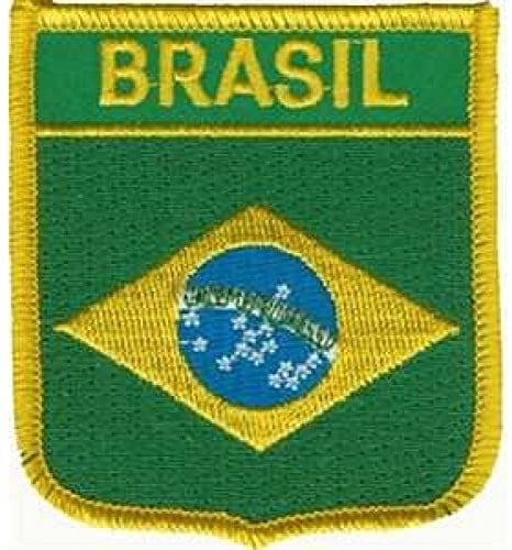 Everflag Patch zum Aufbügeln oder Aufnähen : Brasilien - Wappen