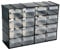 Art Plast 802 - Cassettiera, 16 cassetti trasparenti con portaetichetta, 221 x 85 x 156 mm