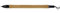 Online ON31303 Schreibgeräte Brush Pencil, Druckbleistift 2 mm (HB) Mine, Schaft aus,Bambus, mit integierten integierten Spitzer und Radierer