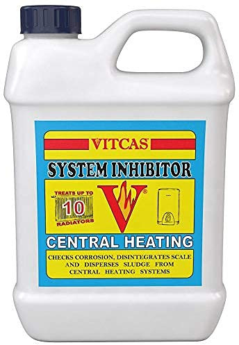 VITCAS 1 liter Central Heating System – Inhibitor – Concentrate - Prolongs Boiler Life – Protect From Scale – Sludge Remover – Corrosion – Easy to Use