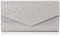 SwankySwans Damen Montary Clutch mit Glitzersteinen Kupplung, Silberfarben