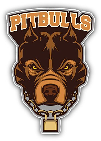 postwalldecor Pitbulls Label Hochwertigen Auto-Autoaufkleber 10 x 12 cm