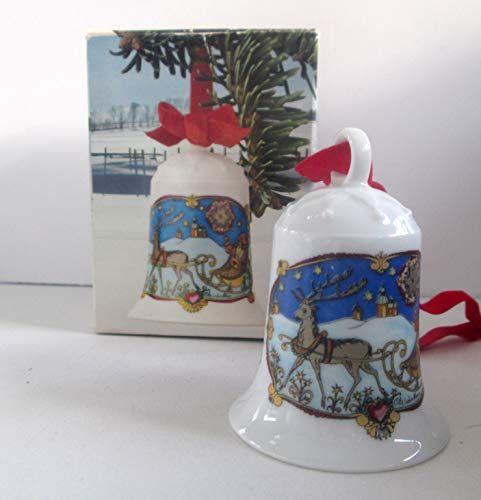 Hutschenreuther Weihnachtsglocke 1978*Rarität*ERSTAUSGABE, Porzellanglocke, Weihnachten, Baumschmuck, Anhänger