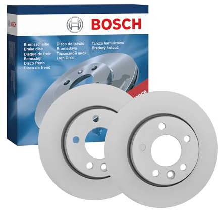 Bosch BD1027 Brake Disc Set - 294 mm - Rear Axle - 1 Set of 2 Discs | Vented Coated Discs - ECE-R90 Certified - Great Cooling, Advanced Corrosion Protection