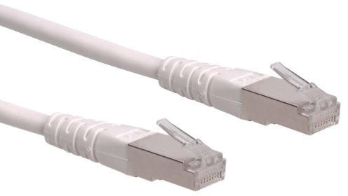 ROLINE Patchkabel Kat.6 (Class E) S/FTP (PiMF), weiß, 0,3 m