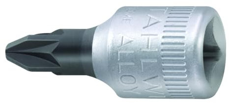 STAHLWILLE Nr. 44PZ Schraubendrehereinsatz 6,3 mm (1/4) PZ Gr.2 L.28 mm