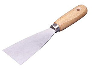 Spatola da pittore, manico in legno, acciaio al carbonio, 20 mm