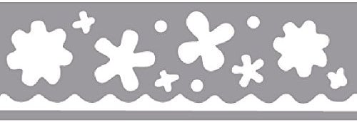 Rayher Hobby 89760000 Bordüren-Stanzer, Blumen- Motivgröße 4,5cm, geeignet für Papier/Karton bis zu 200g/m²