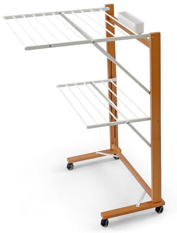 Arredamenti Italia Colibri' wäscheständer, Holz, Kirsche, h 102 x 68 x 70 cm