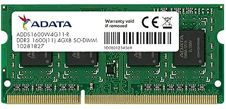 Adata ADDS1600W4G11-R - Memoria RAM da 4 GB, DDR3