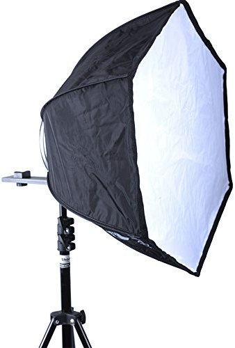 46 cm à tête hexagonale pliable flash Speedlite Softbox Diffuseur Réflecteur avec support Hot Shoe standard pour Canon Nikon Pentax Olympus Metz Nissin Sigma Speedlight