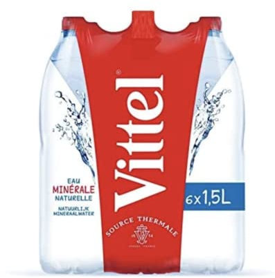 VITTEL - Eau Minérale 6X1.5L - Prix de l'Unité