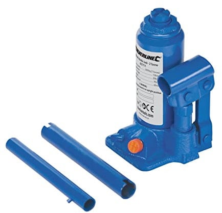 Silverline - Martinetto Idraulico a Bottiglia 2 tonnellate (427711)