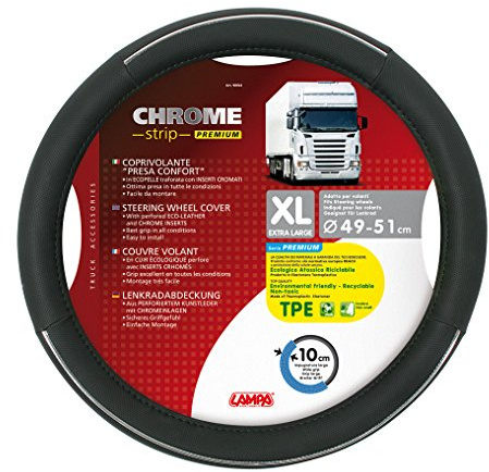 LAMPA 98924 Crome XL Strip Premium Steering-Wheel Cover