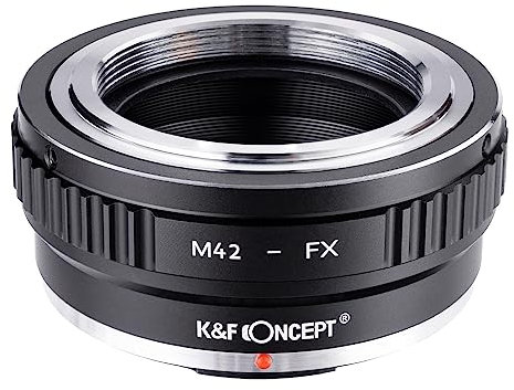 K&F Concept-Manuale Adattatore di Montaggio Lente :Compatibile con Lente M42 a Corpo Fotocamera Fujifilm X