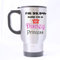 Fashion I'm 99.9% sure I'm a disney princess Custom Stainless Steel 14-Ounce Travel Mug (sliver)