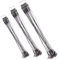 72 lenze in acciaio inox con girella, 3 diverse lunghezze (15/20/25 cm), per pesci predatori come il luccio