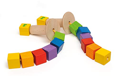 Erzi 44330 Balanciertürme aus Holz, für Kinder | Freizeit, Sport und Therapie, Fördert die Teambildung und Geschicklichkeit
