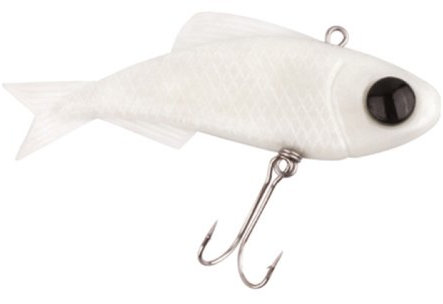DAM Effzett T-Bone Vibro Shad 85mm Pearl White