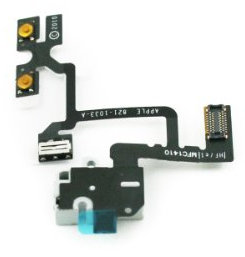 Sintech Kopfhörerbuchse weiß mit Kabel kompatibel mit iPhone 4