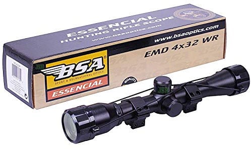 BSA EMD 4x32 Essential TELESCOPIC Air Gun Rifle SCOPE Sight + 11mm 3/8 Mounts