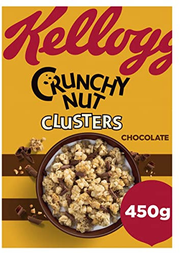 Kellogg's Crunchy Nut Chocolate Clusters, 450g