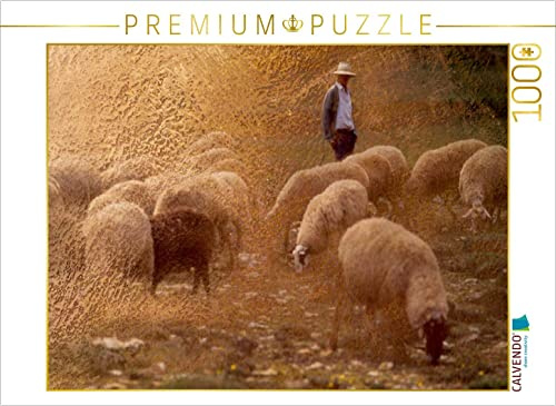 CALVENDO Puzzle Hirte und Herde | 1000 Teile Lege-Größe 64 x 48 cm Foto-Puzzle für glückliche Stunden