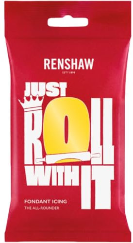 Renshaw Just Roll With It Fondant Icing - Yellow, 250 g (Pack of 1)