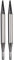 Addi Nadelspitzen, Messing vernickelt, Silber, 3,75 mm