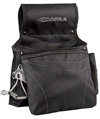 Cofra V306-0-00.Z/2 Werkzeugtasche Olbrich für Zimmermänner, Schwarz, Größe S