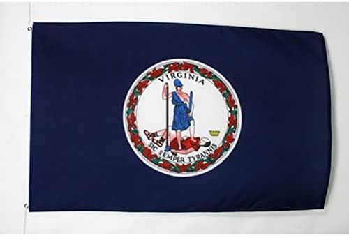 AZ FLAG - Flagge Virginia - 150x90 cm - Bundesstaat Virginia Fahne 100% Polyester mit Messing-Ösen - 110g