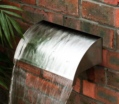 Primrose 60cm Stainless Steel Victoria Falls Waterfall Blade Cascading Water Fountain (Sheer Descent) Feature
