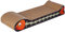 Croci -Tiragraffi per gatti in cartone, 2 strati riversibili, con piedini antiscivolo, inclusa busta di erba gatta, stile Pesce, 44 x 14 x7 cm