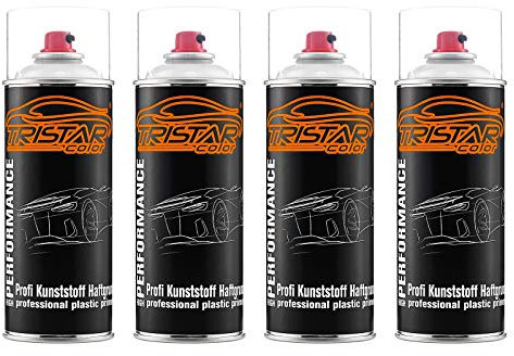 TRISTARcolor Kunststoff-Haftgrund Spraydose 4 x 400 ml transparent