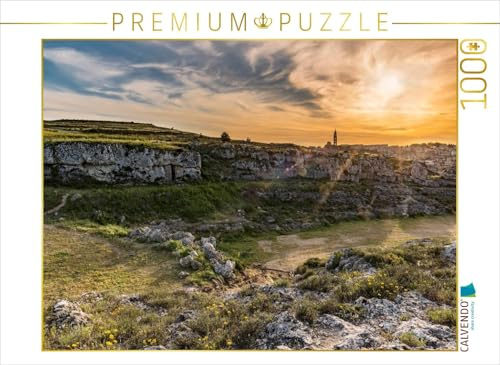 CALVENDO Puzzle Felsenhöhle im Parco Della Murgia Materana | 1000 Teile Lege-Größe 64 x 48 cm Foto-Puzzle für glückliche Stunden