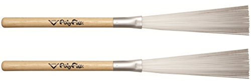 Baguettes Vater VPFLX - Wire Tap Balais - Poly Flex Balai - Manche en bois