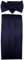 TigerTie Kummerbund Einstecktuch Fliege 100% Seide Farbe blau marine dunkelblau - Schärpe Leibbinde