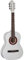 EKO Guitars - CS-5 WHITE Klassikgitarre Serie Studio 3/4 Maßstab, Top aus Agathis, Bänder und Boden aus laminiertem Lindenholz, Griff aus Mahagoni, Griffbrett aus Birke, inklusive Tasche, Farbe Weiß