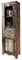 MASSIVMOEBEL24.DE Nature of Spirit Vitrine 60x35x190 Indisches Altholz, Farbe:Mehrfarbig lackiert, Größe:60x35x190 cm (BxTxH)