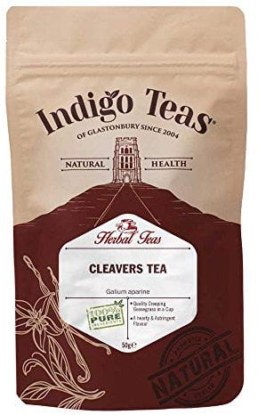 Indigo Herbs Cleavers Leaf Tea 50g | Galium aparine | Dried Loose stem & Leaf Herbal Tea