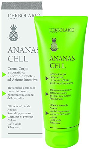 LErbolario Ananas Cell - Crema per il corpo super attiva, confezione da 1 (1 x 200 ml), 1
