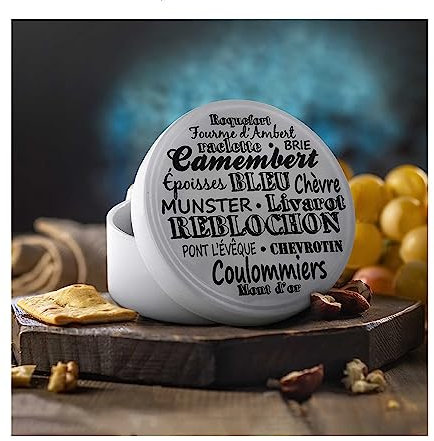 CMP Paris - Boîte à fromage en céramique - D 13 x 7 cm - Modèle aléatoire