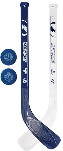 Franklin Sports NHL Tampa Bay Lightning Mini Hockey 2 Piece Player Stick Set