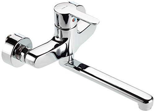 Nobili rubinetterie AB87115CR ABC Miscelatore per Lavello a Parete, Gruppo Esterno, Cromo