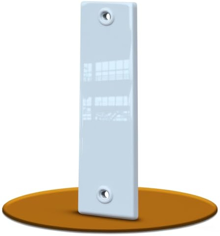 markiso® Rolladengurt Abdeckung geschlossen aus Aluminium [160 mm | 1 Stück] – Einfache Montage | Gurtwickler Blende aus hochwertigem Aluminium ohne Gurtauslass | Farbe Weiß Lochabstand 160mm