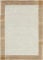 -LUXOR- living Teppich Wolle Manali, Nepalteppich, Kurzflor, handgeknüpft, Bordüre Wollteppich, für Schlafzimmer und Wohnzimmer, 140 x 200 cm Beige